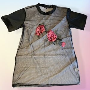 Mesh Rose Top